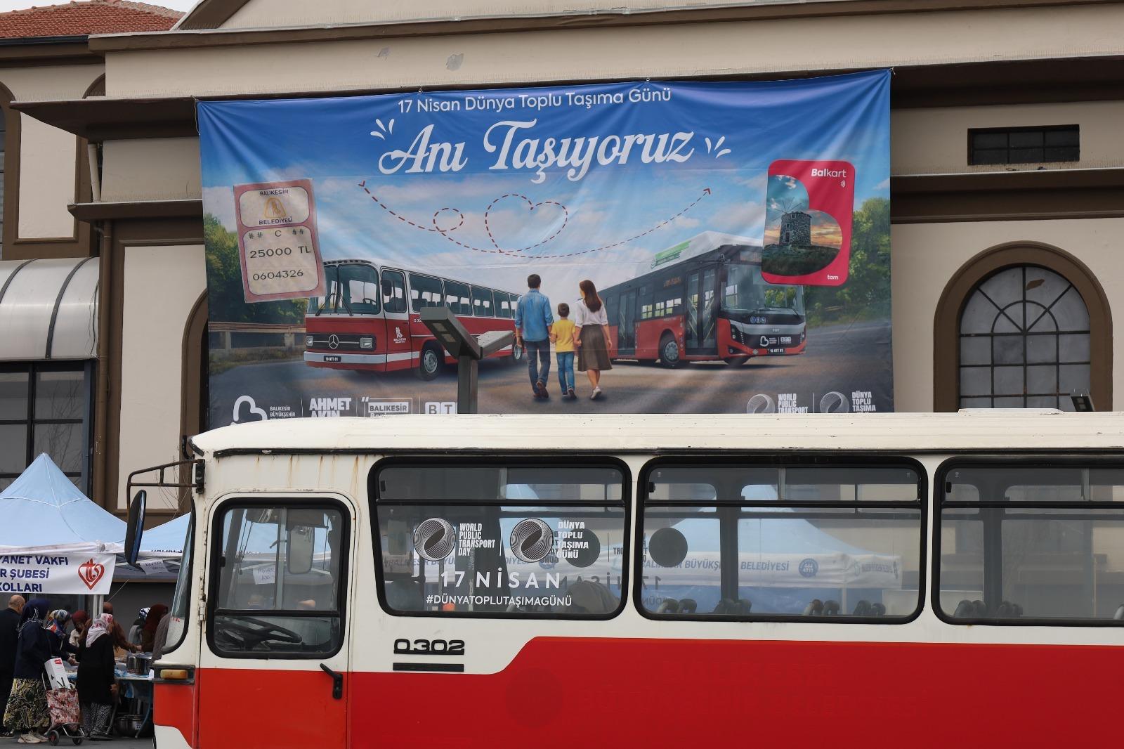 Balıkesir’de Toplu Taşıma Günü’nde nostalji rüzgârı