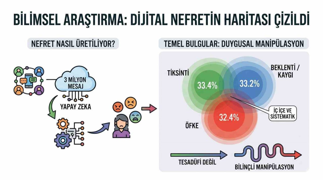 Bilimsel araştırma: 3 milyon mesajda “Nefretin Haritası” çizildi
