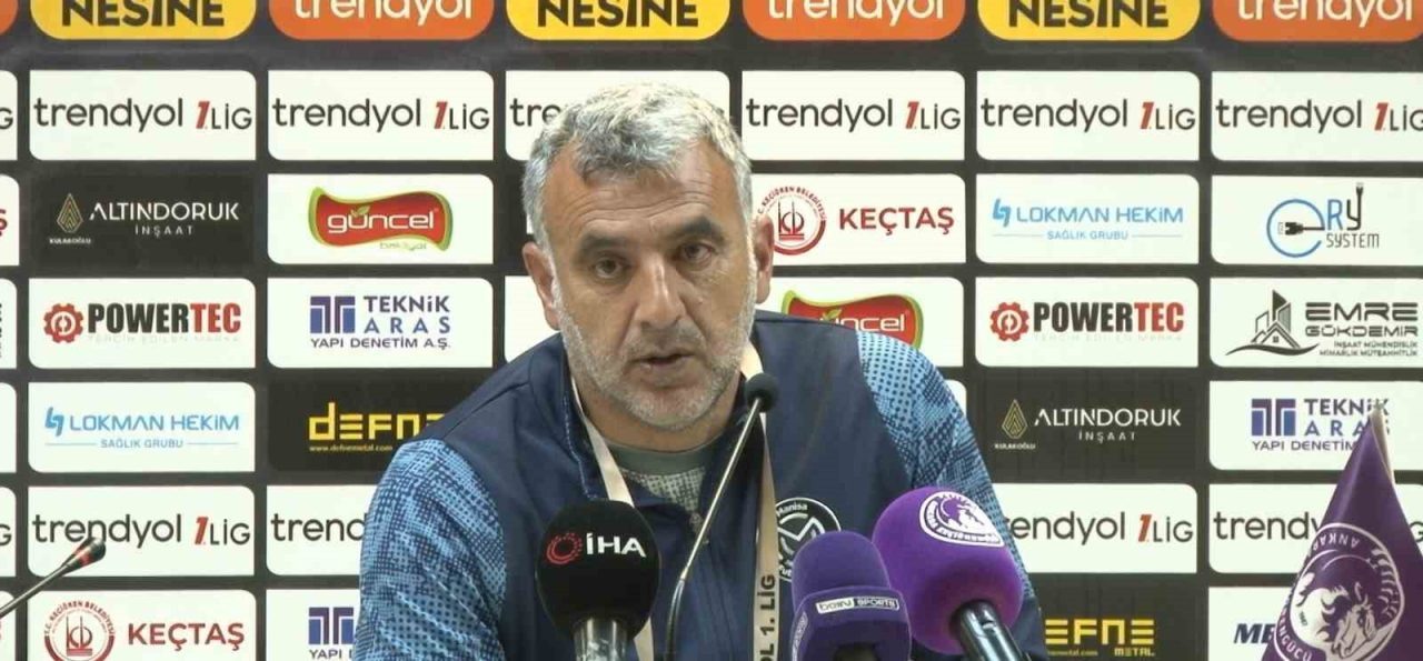 Manisa FK Teknik Sorumlusu Çakmak: “Hakemler için bir şey söylemeye gerek yok”