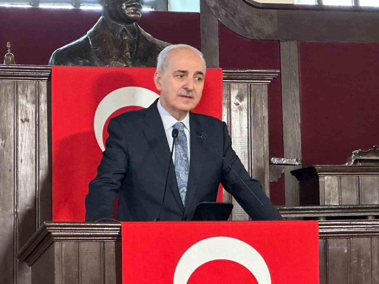 TBMM Başkanı Kurtulmuş: “Gerçekten bu istiklal madalyasının Trabzon’umuza da fevkalade yakıştığını bir kere daha ifade etmek istiyorum”