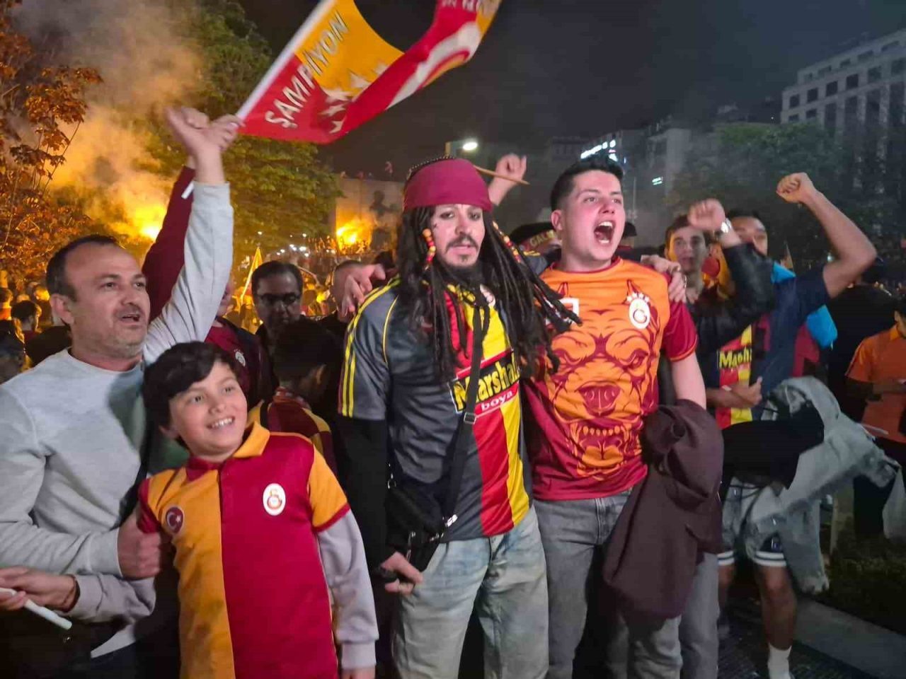 Ankaralı Jack Sparrow Galatasaray’ın şampiyonluğunu kutladı