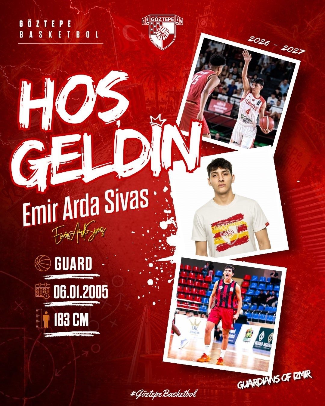 Göztepe Basketbol, Emir Arda’yı kadrosuna kattı