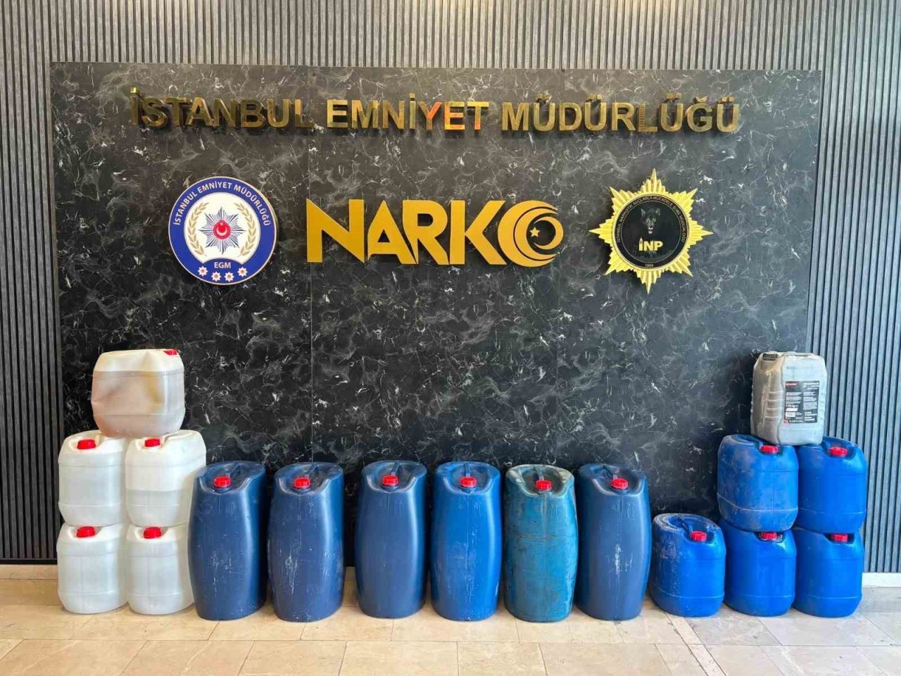 İstanbul’da 519 kilo sıvı metamfetamin ele geçirildi